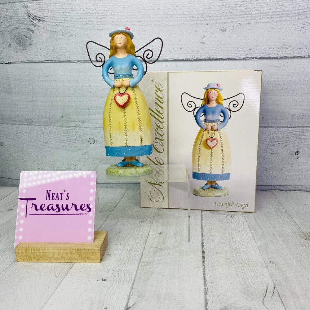 Dillard's Noble Excellence HEARTFELT ANGEL Collection  Wings Resin Figurine NEW
